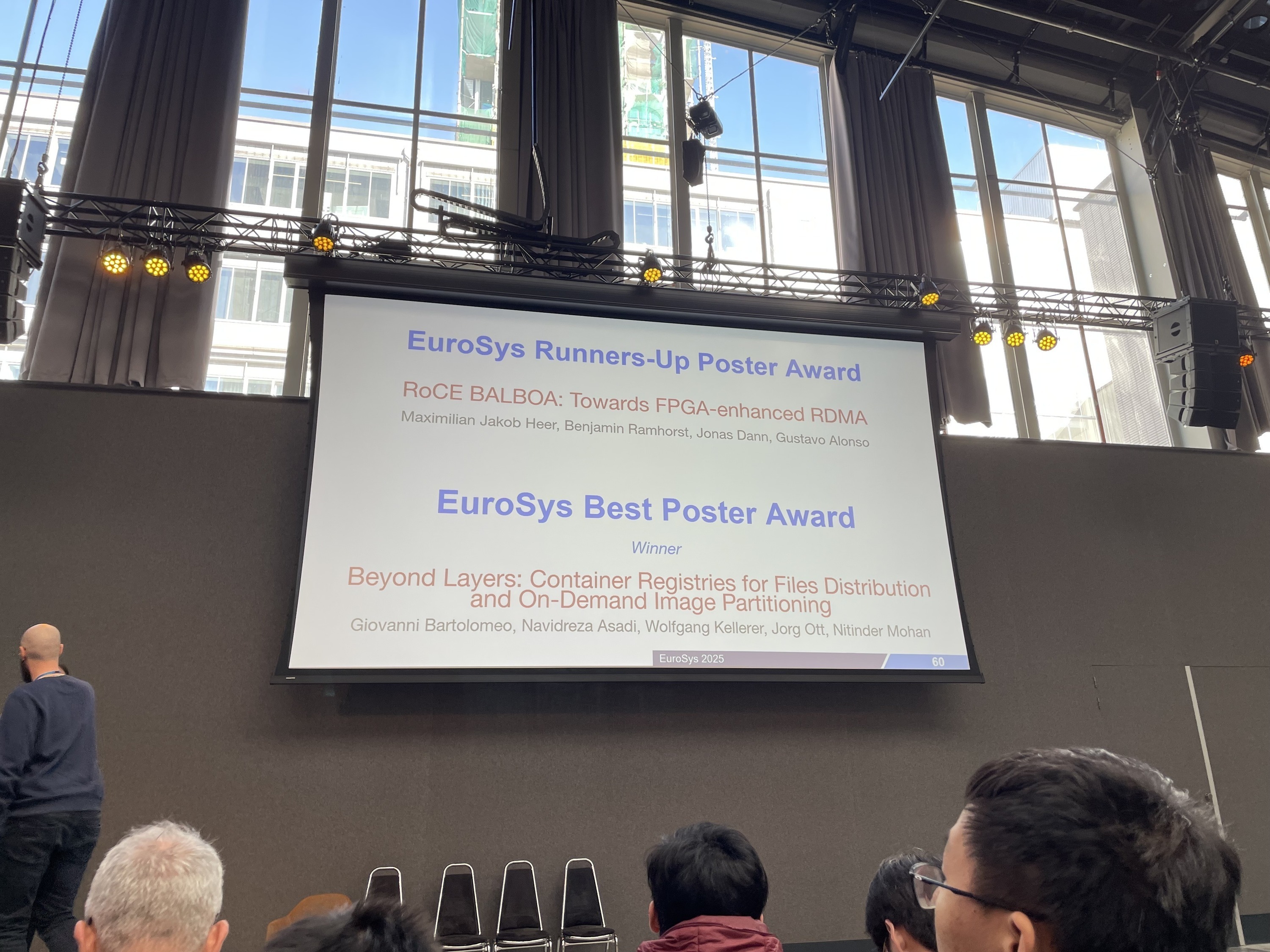Best Poster Award at EuroSys 2025