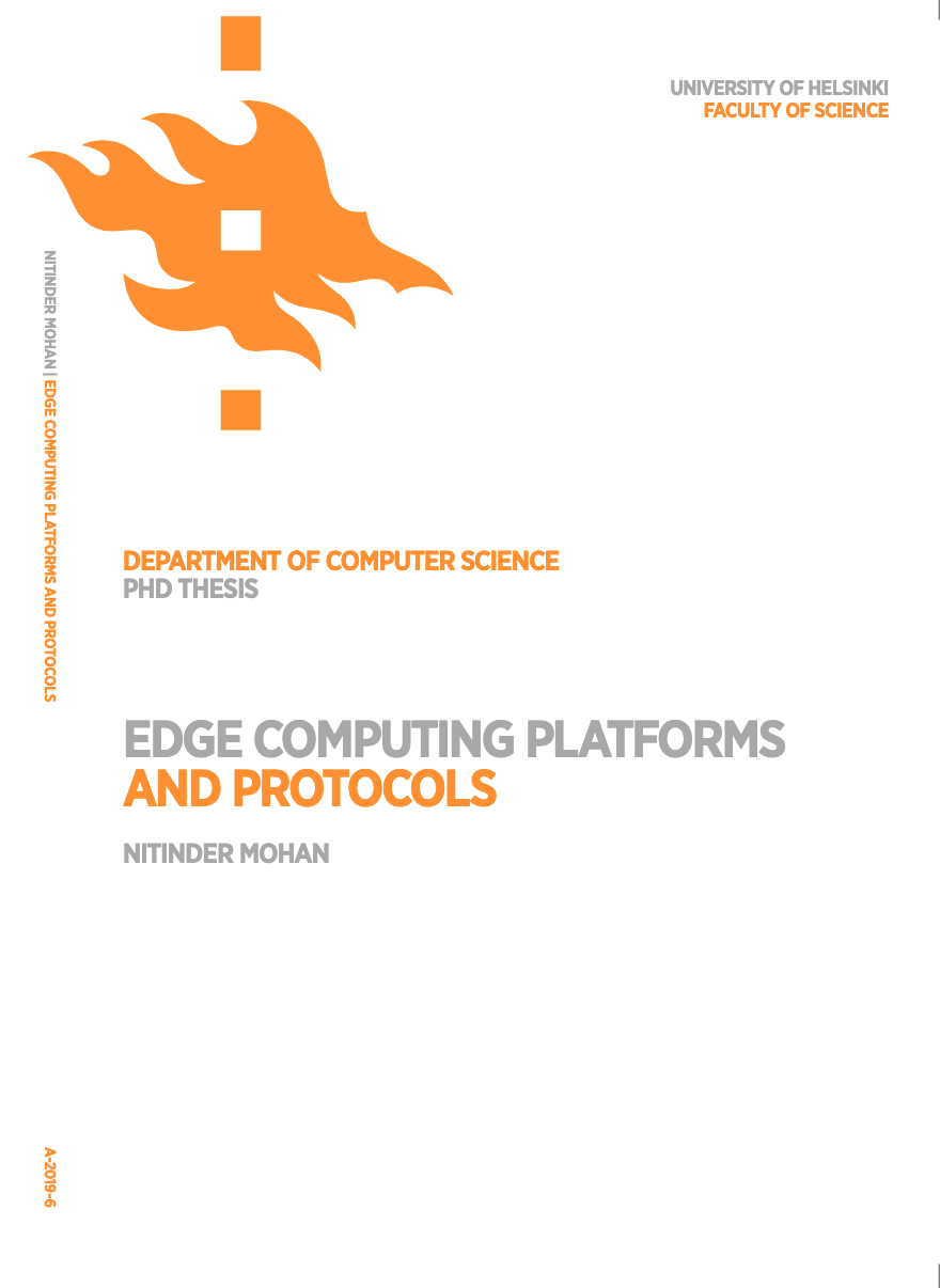 Edge Computing Platforms and Protocols