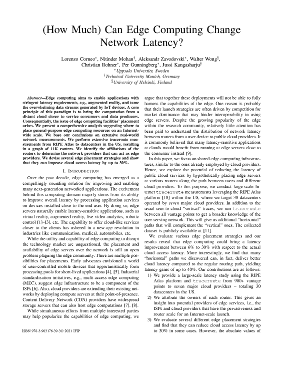 (How Much) Can Edge Computing Change Network Latency?