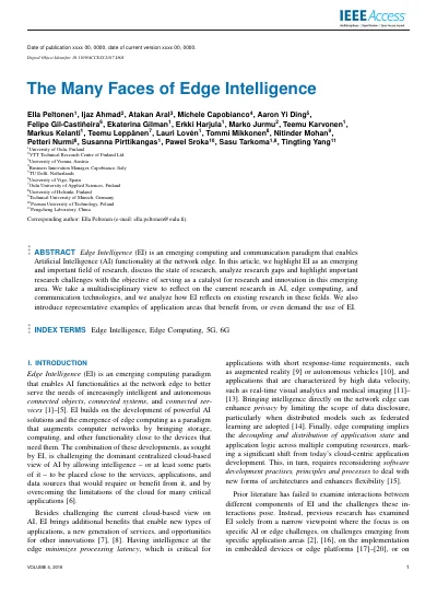 The Many Faces of Edge Intelligence