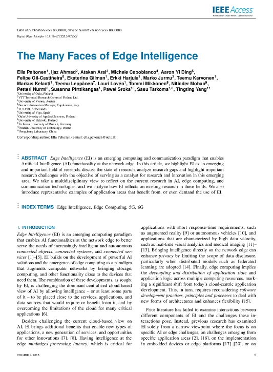 The Many Faces of Edge Intelligence
