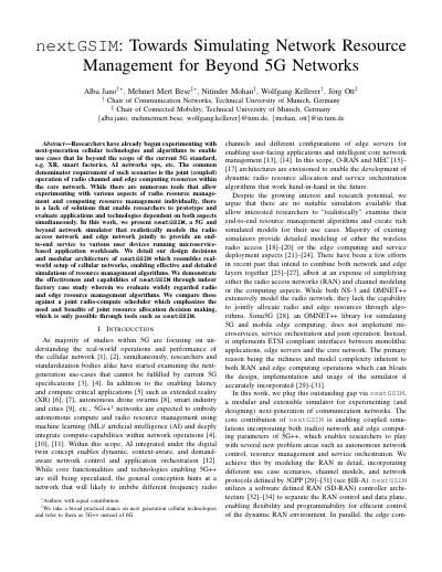 nextGSIM: Towards Simulating Network Resource Management for Beyond 5G Networks