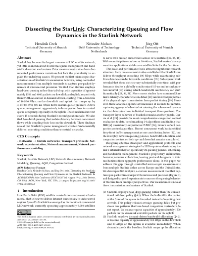 Dissecting the StarLink: Characterizing Queuing and Flow Dynamics in the Starlink Network
